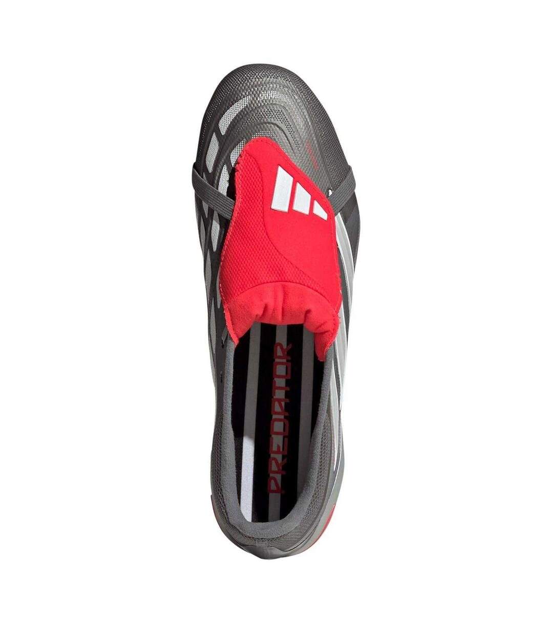 Unisex Adult Predator 3 Firm Ground Football Boots Grey Red Adidas-3