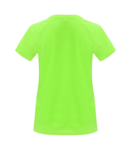 Womens/ladies Bahrain Short-sleeved Sports T-shirt Fluorescent Green Roly