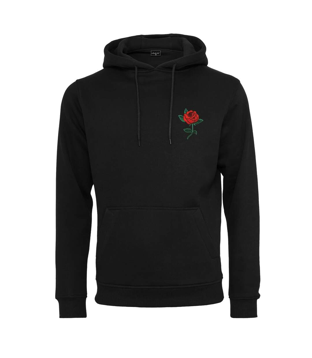 Sweat À Capuche Motif/style Rose Homme Noir Mister Tee-2