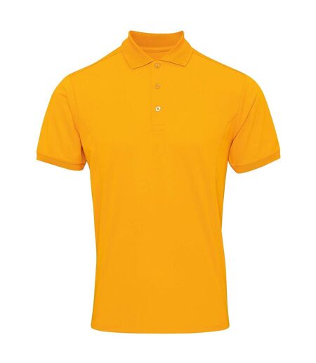Premier Mens Coolchecker Pique Short Sleeve Polo T-Shirt (Sunflower) - UTRW4401