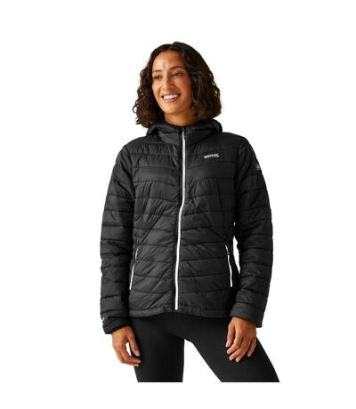 Womens/ladies Hillpack Ii Hooded Jacket Black Seal Grey Regatta