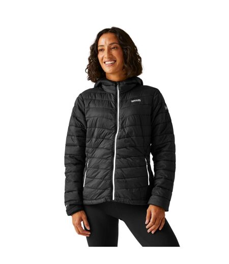 Veste à capuche hillpack femme noir / gris phoque Regatta