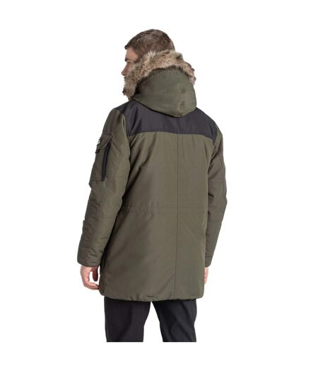 Veste imperméable bishorn homme vert forêt/noir Craghoppers