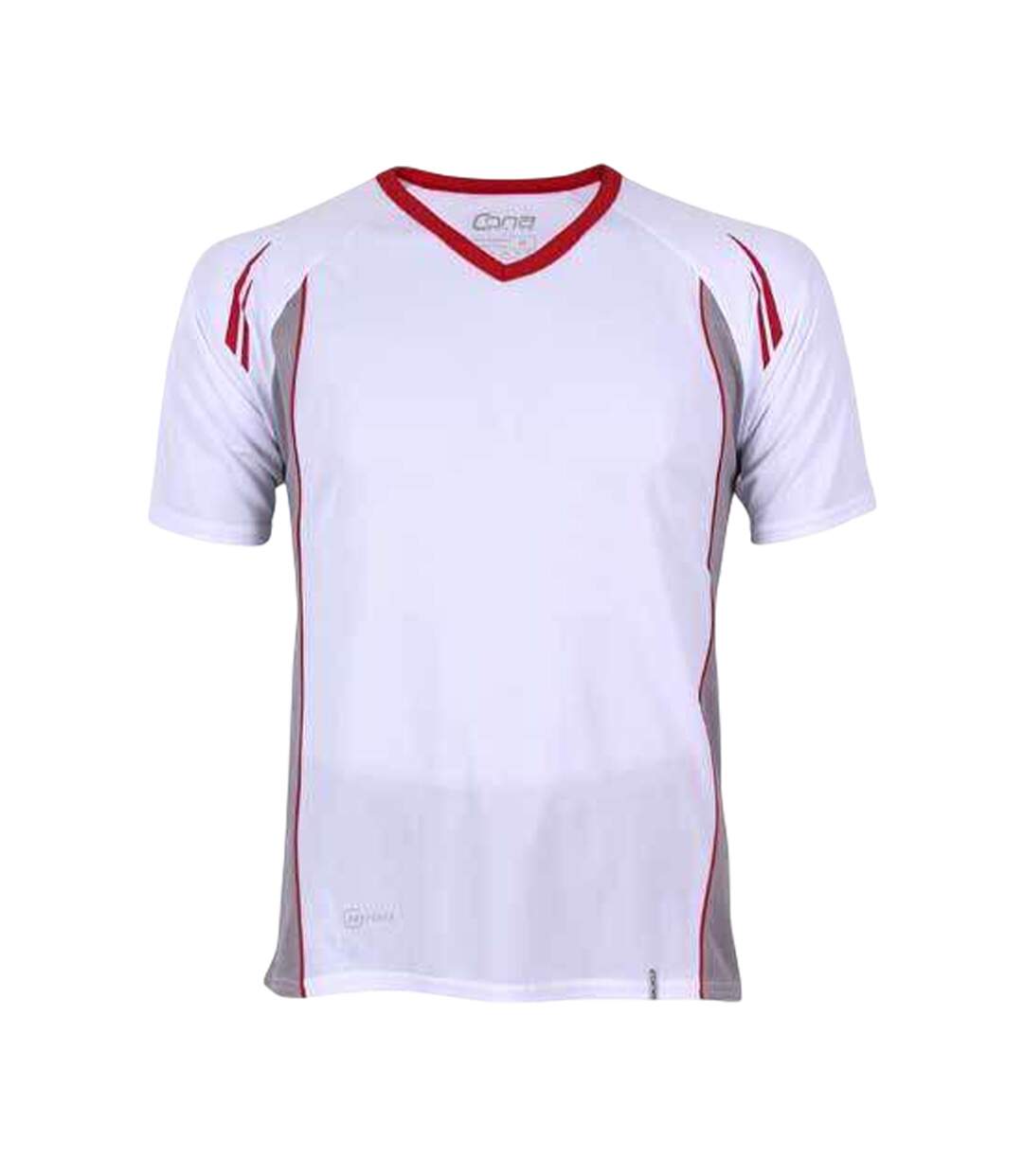 T-shirt Club Tech Homme Blanc Rouge Cona Sports-1