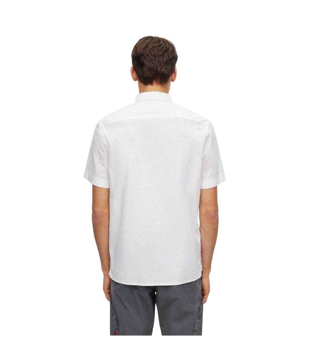Chemise Manches Courtes Homme Blanc Hugo-2