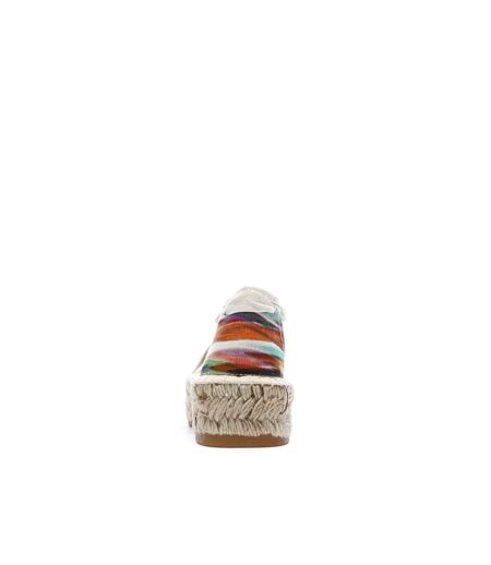 Espadrilles blanches/vertes femme pare gabia la fée