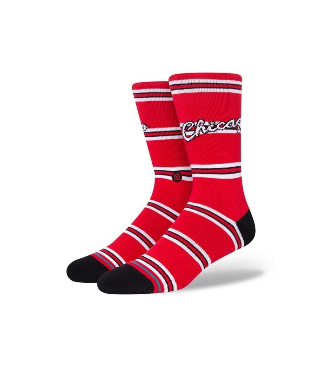 STANCE Chaussettes Homme Coton CLASSICS BULLS Rouge Noir NBA