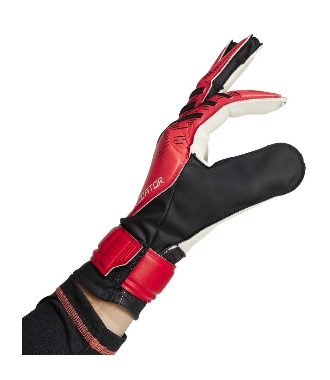 Gants De Gardien De But Entraînement Predator Adulte Rouge Noir Adidas-4