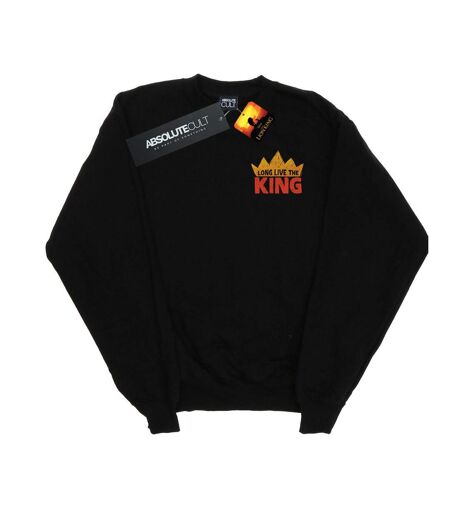 Disney Sweatshirt Womens/Ladies The Lion King Movie Long Live Breast Print (Noir) - UTBI22207