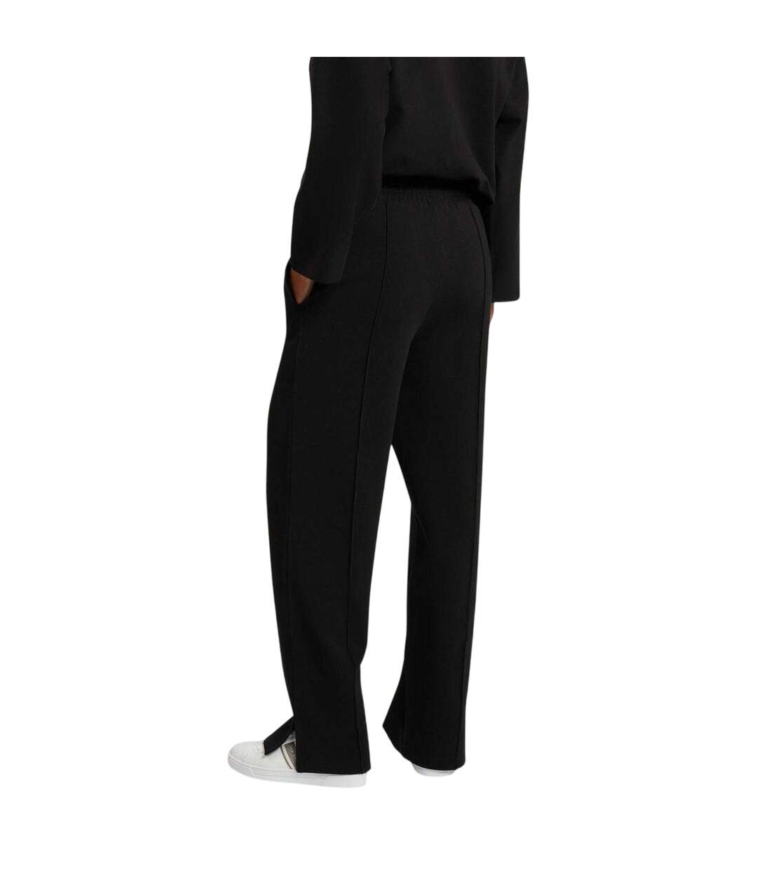 Womens/ladies Pintuck Straight Leg Joggers Black Ted Baker-3