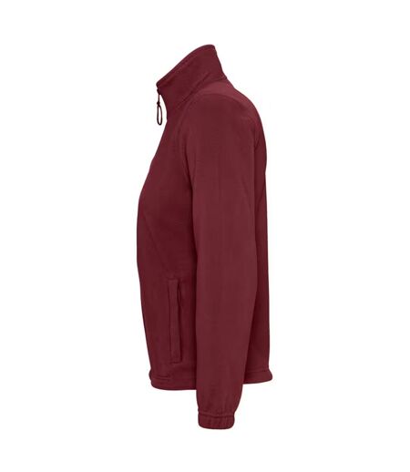 Veste polaire north femme bordeaux SOLS