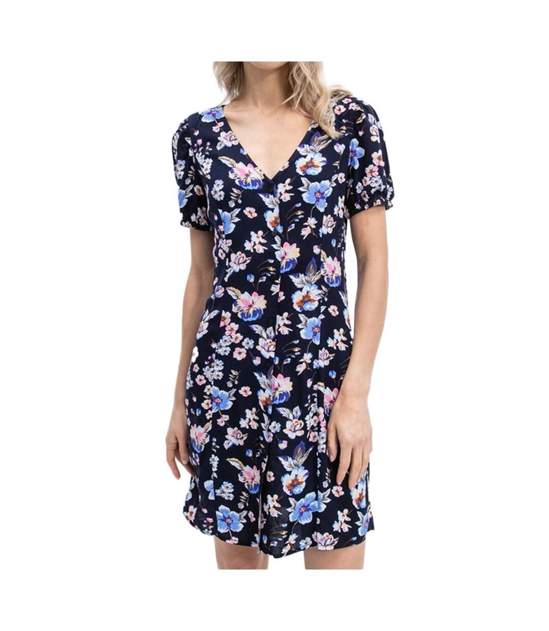 Robe Bleu à fleurs Femme Only Nova - L-1