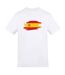T-shirt Motif/style Espagne World Cup Homme Blanc AWD-1