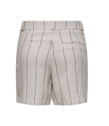 Short rayée beige/gris femme jdy milla