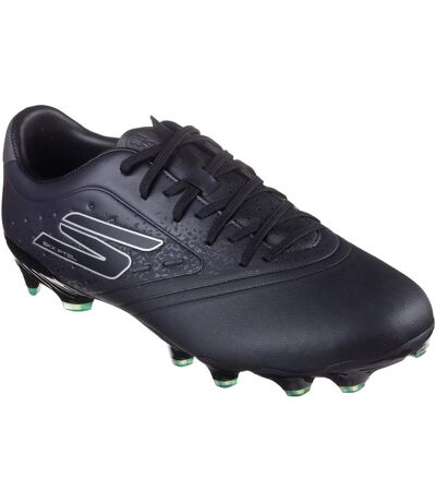 Mens Razor 1.5 Academy Firm Ground Football Boots Black Silver Skechers