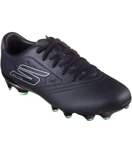 Mens Razor 1.5 Academy Firm Ground Football Boots Black Silver Skechers