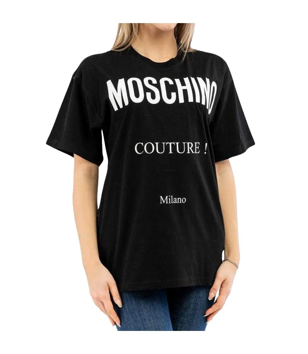 Mens Couture Milano T-shirt Black Moschino-4