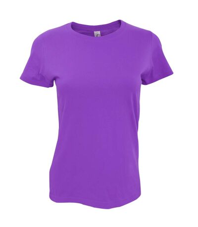 SOLS Womens/Ladies Imperial Heavy Short Sleeve T-Shirt (Light Purple) - UTPC291