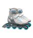 Womens/ladies Tuna Fitness Inline Roller Skates 3 Uk Grey Teal Hot Tuna-1