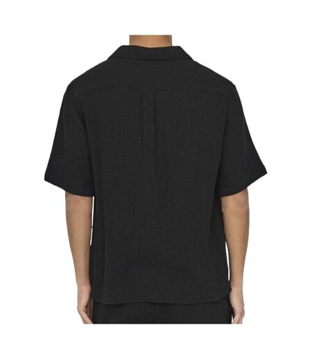 Chemise noire homme only & sons kyle