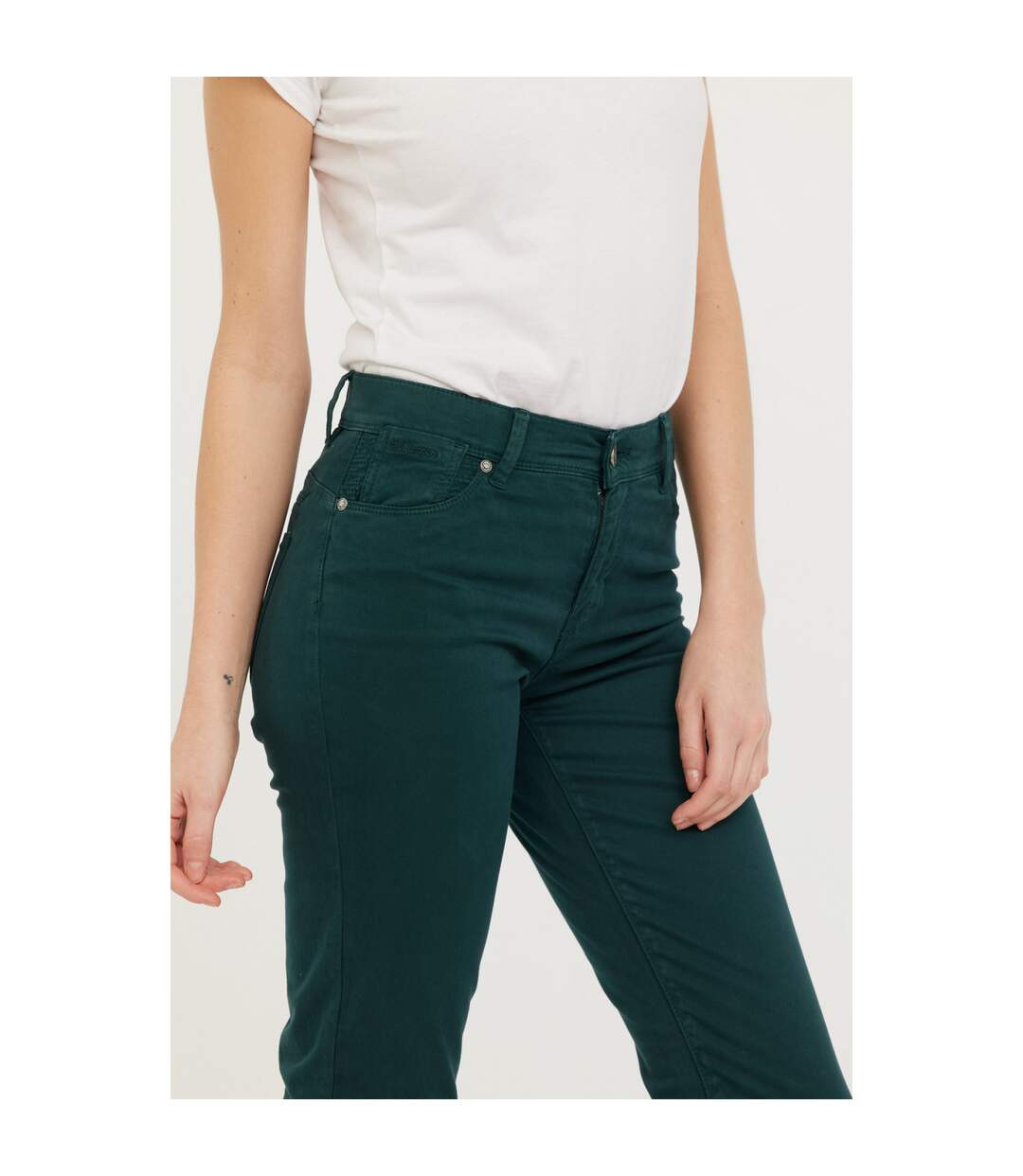 Pantalon coton slim JANA-5