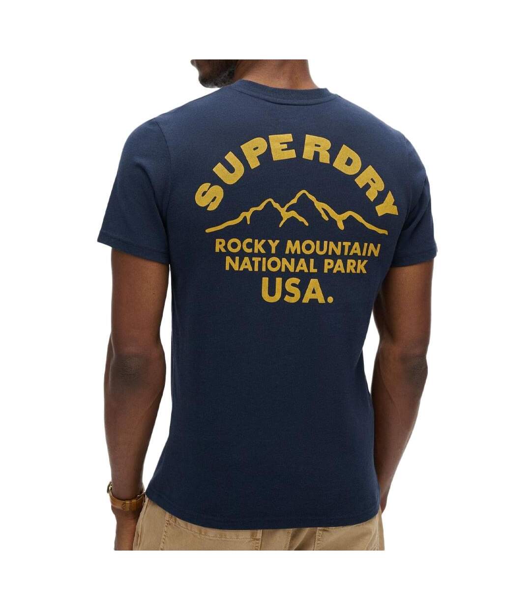 T-shirt marine homme superdry lo-fi outdoor-2
