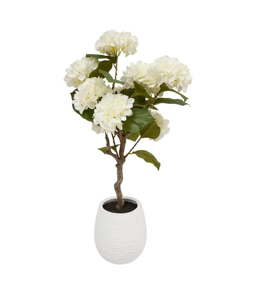 Hortensia Artificiel en Pot Mika 100cm Blanc-1