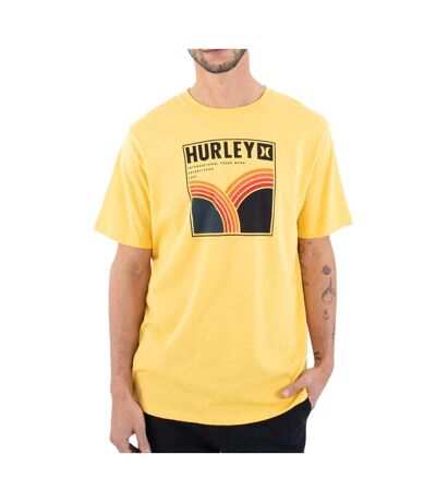 T-shirt jaune homme hurley rolling hills - l