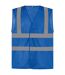 Gilet En Maille Hi-Vis Unisexe Pour Adultes Bleu Royal Yoko-1