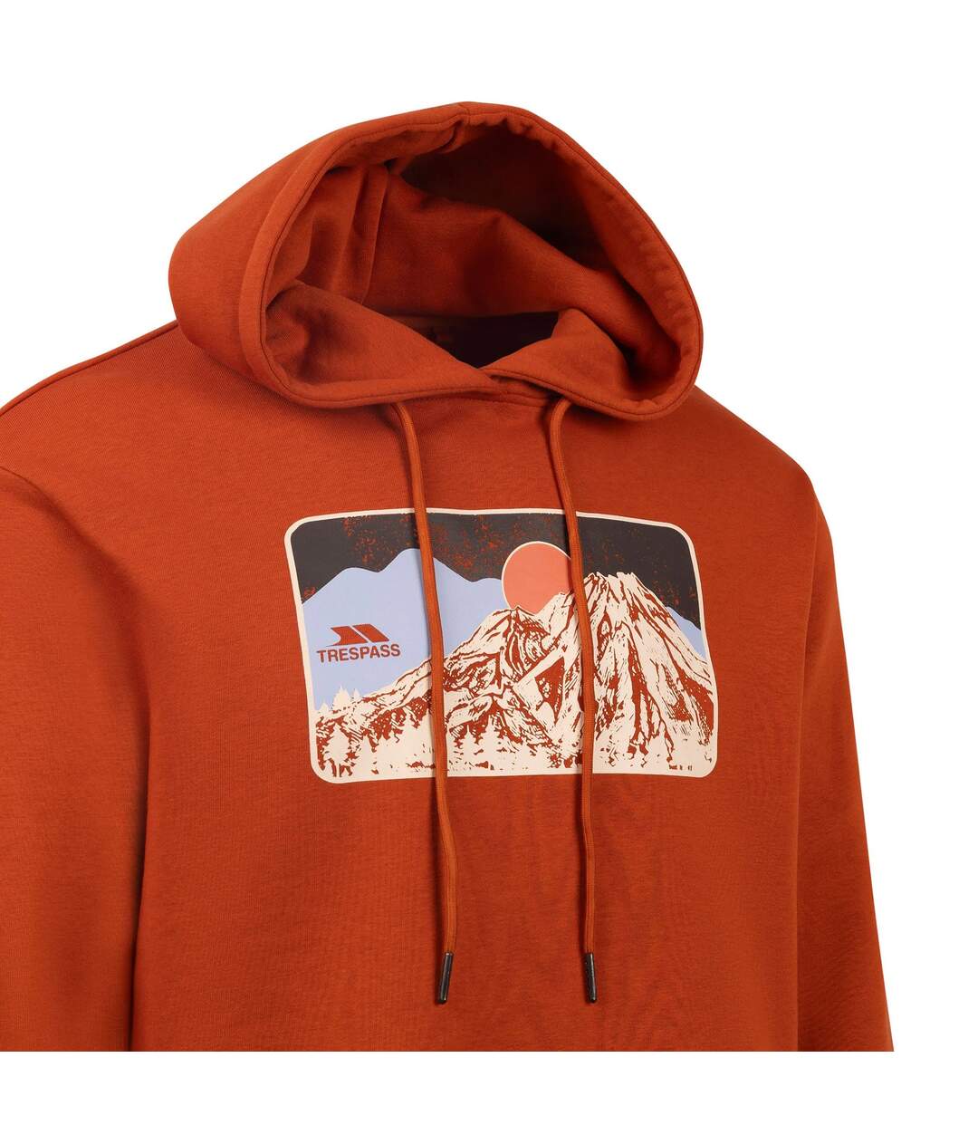 Mens Norton Mountain Hoodie Burnt Orange Trespass-3