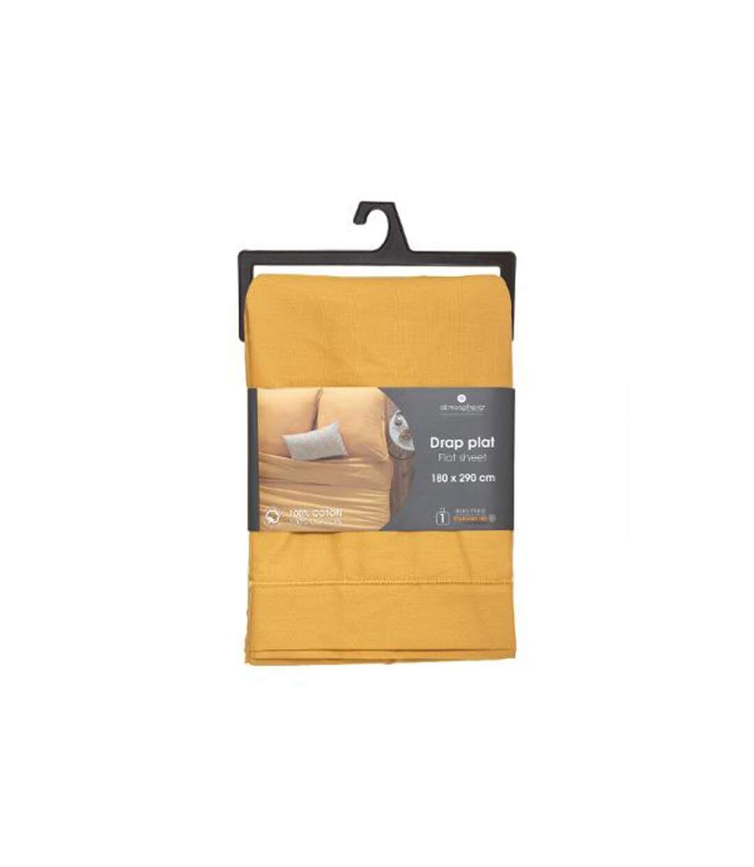 Drap Plat Intérieur 180x290cm Ocre-3