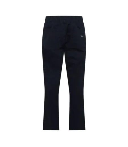 Mens Blansmoore Relaxed Fit Trousers Blue Crosshatch