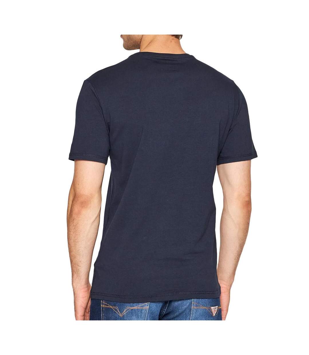 T-shirt Marine Homme Guess Blurry - L