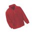 Adults unisex polartherm zip neck fleece red Result-2