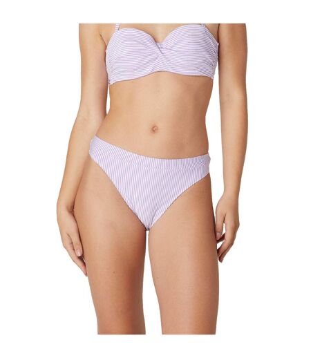 Slip de bain taille haute violet Marinado