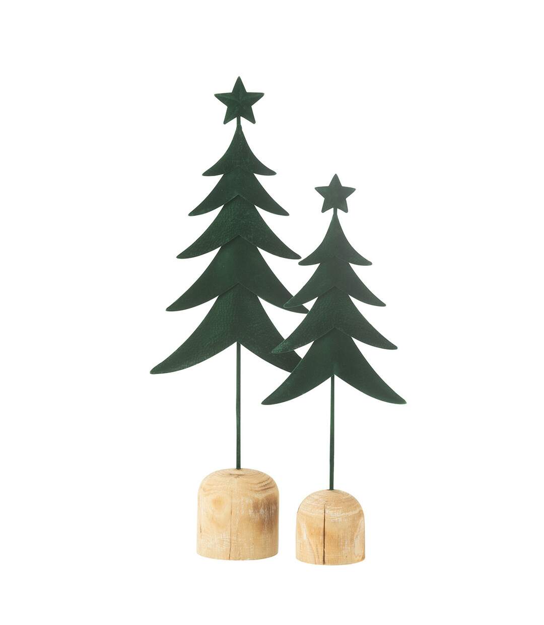 Sapin de Noël Déco sur Pied Étoile 49cm Vert Foncé-2