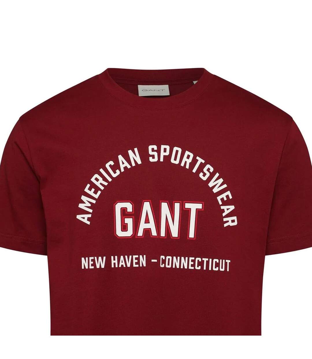 T-shirt Motif/style Imprimé Graphique Homme Rouge Gant-3