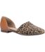 Hush Puppies Womens/Ladies Leopard Print Suede Shoes (Brown) - UTFS9030