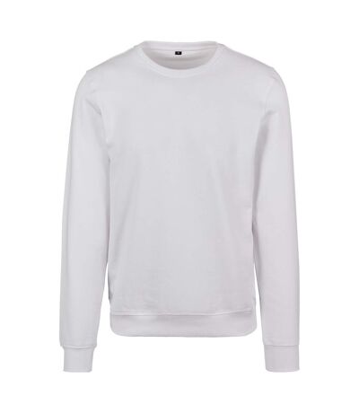 Mens Premium Crew Neck Sweater White Build Your Brand