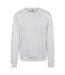 Mens Premium Crew Neck Sweater White Build Your Brand-1