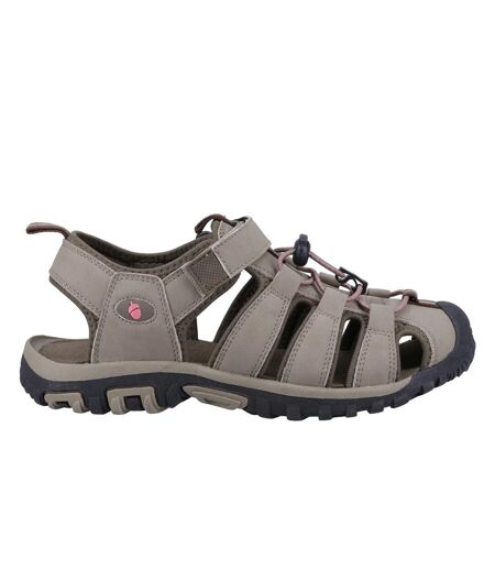 Womens/ladies brimpsfield sandals taupe Cotswold