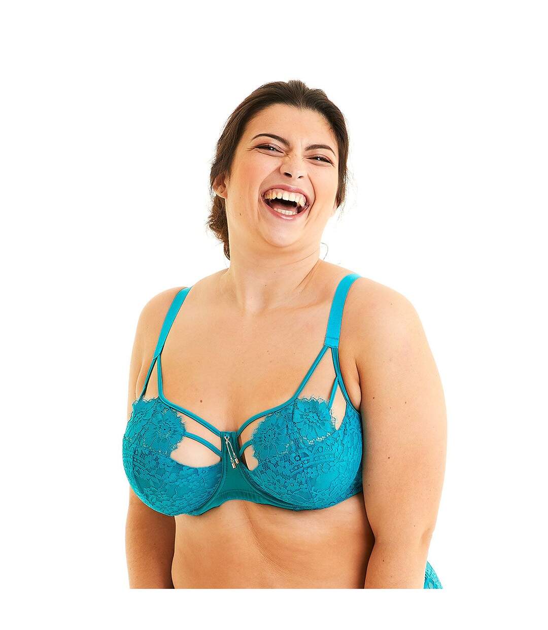 Soutien-gorge grand maintien turquoise Clin d'oeil-2