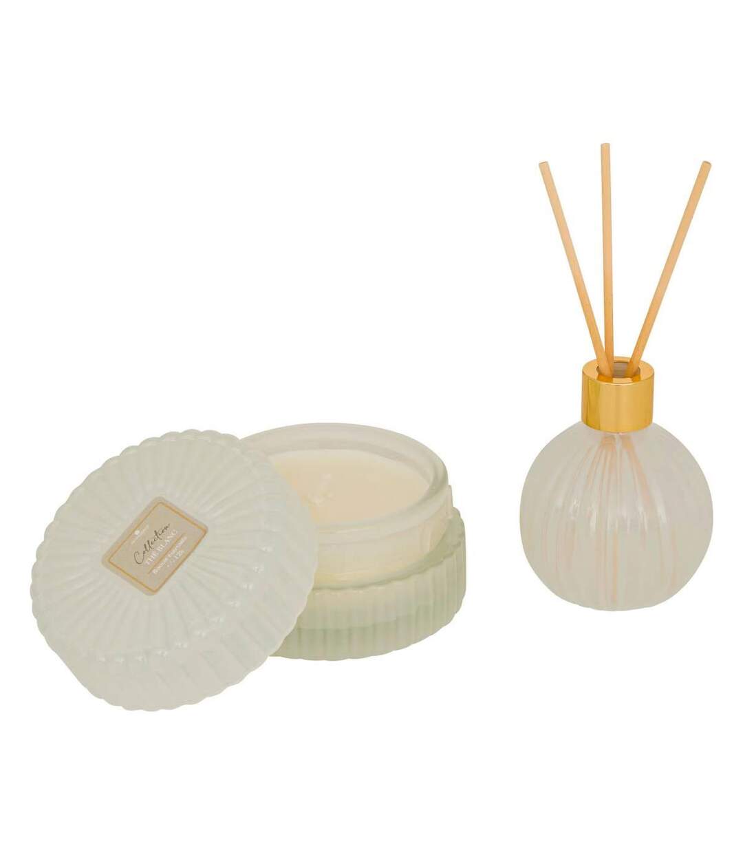 Coffret Senteur 2 Pièces Albie 8cm Thé Blanc-1