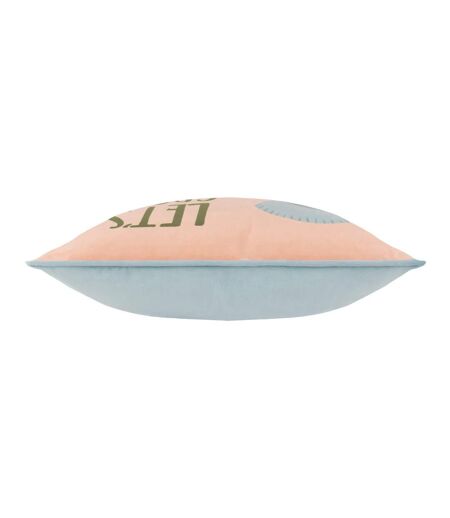 Velvet cushion cover 43cm x 43cm pink Little Furn