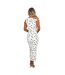 Womens/ladies Polka Dot Polyester Midi Dress Cream Black AX Paris-3