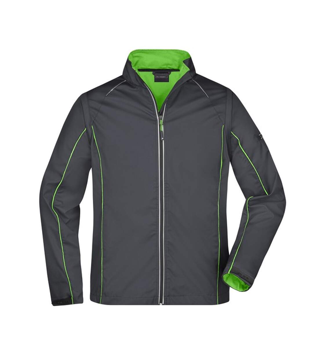 Veste Softshell Homme Gris Foncé Vert James And Nicholson-1