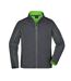 Veste Softshell Homme Gris Foncé Vert James And Nicholson-1