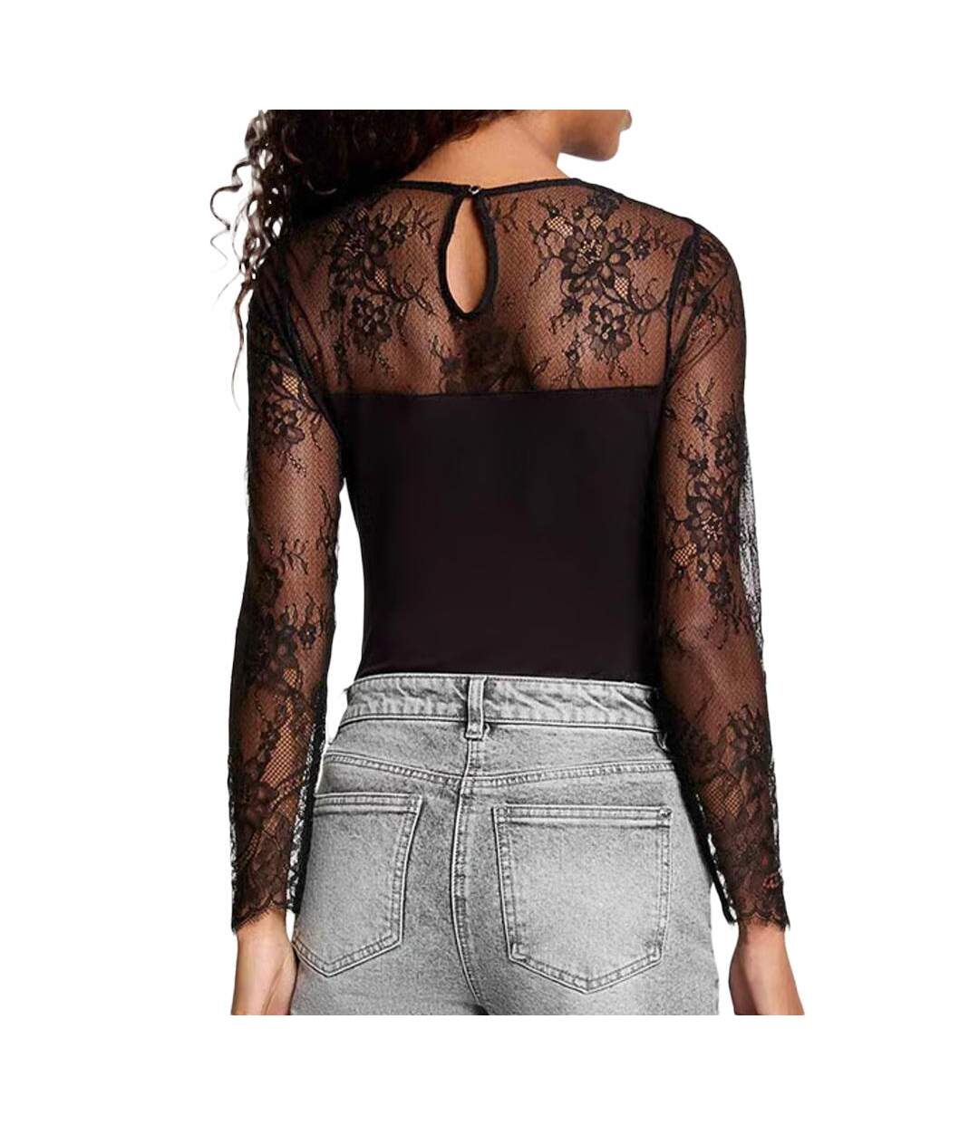 T-Shirt manches longues noir femme morgan tya-2