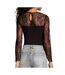 T-Shirt manches longues noir femme morgan tya-2