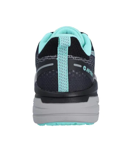 Womens/ladies Promenade Trainers Black Grey Mint Hi-Tec
